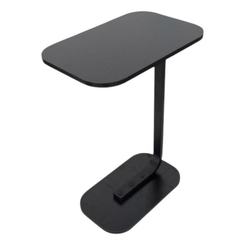 طاولة جانبية خشب مفرد بعدة اللوان بقاعدة حديد 