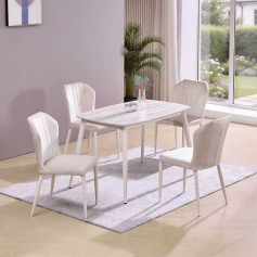 طاولة طعام لـ4 اشخاص عالية الجودة بعدة اللوان120سم