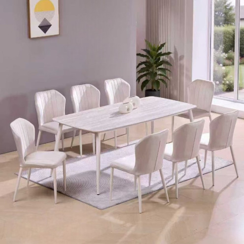 طاولة طعام لـ8 اشخاص عالية الجودة بعدة اللوان180سم