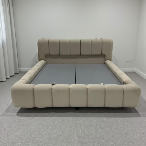 سرير نفرين بوكلية بتخزين بالاسفل بجودة عالية بمقاس مترين في مترين بعدة اللوان 