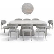 A luxurious and modern dining table for 8 chairs
