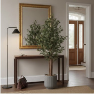 Artificial olive tree (155 cm tall) in a plastic pot, available in various colors