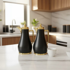 طقم ترامس شاي + قهوة 1لتر - 1.3 لتر بعدة اللوان 