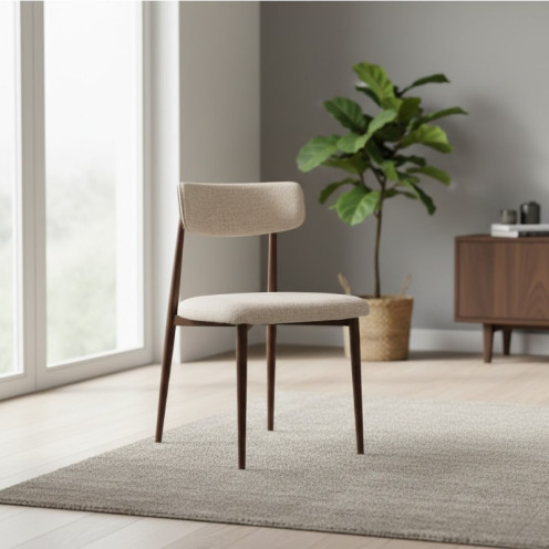 كرسي مفرد بتصميم فاخر ومميزخشب طبيعي وانيق حديث 