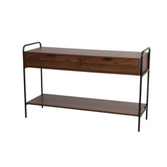 طاولة مدخل خشبية مع درجين مقاس 120*40 *75 سم