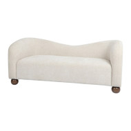 A luxurious and distinctive 3-seater sofa with modern wooden legs.