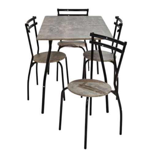 طاولة طعام مستطيله مع اربع كراسي بعدة اللوان 