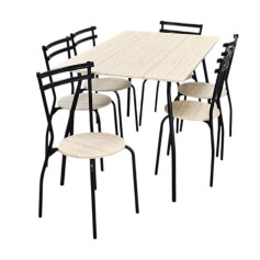 طاولة طعام مستطيله تســع لــ6 كراسي بعدة اللوان 