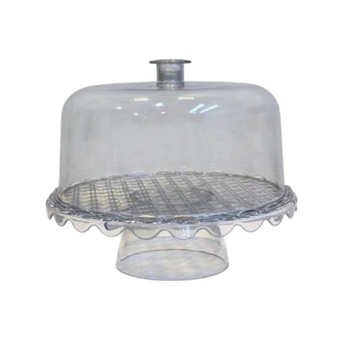 ستاند كيك ، صحن تقديم كيك دائري شفاف مصنوع من الأكريليك. 