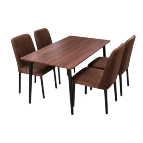 طاولة طعام 4 أشخاص خشب بتصميم عصري وحديث بعدة اللوان 