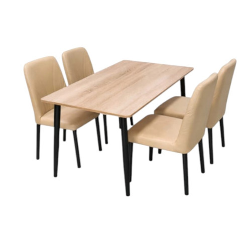 طاولة طعام 4 أشخاص خشب بتصميم عصري وحديث بعدة اللوان 