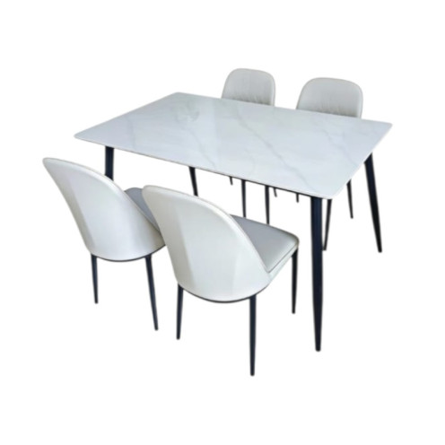 طاولة طعام 4 أشخاص سيراميك فاخر بتصميم عصري وحديث بعدة اللوان 