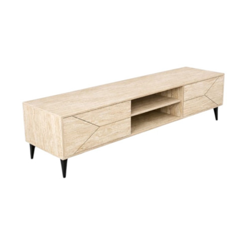 طاولة تلفزيون مقاس 160سم بتصميم فاخر بعدة اللوان