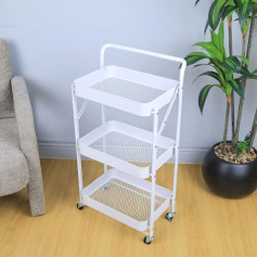 رف مطبخ حديد متعدد الاستخدامات متحرك – 3 أدوار حديث 