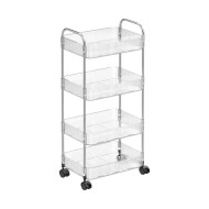 أرفف تنظيم 4 أدوار اكريلك للترتيب الاغراض