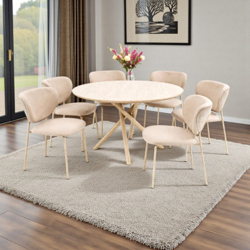 طاولة طعام 6 كراسي