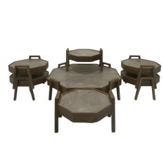 طقم طاولات 6+1 تركي بتصميم مميز وحديثة بعدة ألوان