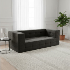 كنبة عصرية لــ3 اشخاص مصنوعة من قماش المخمل