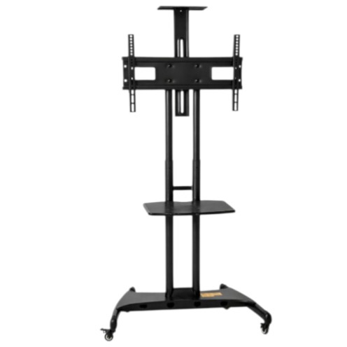 حامل تلفزيون حديث وعصري متحرك (بلازما استاند متحرك) قابل للتعديل اسود 