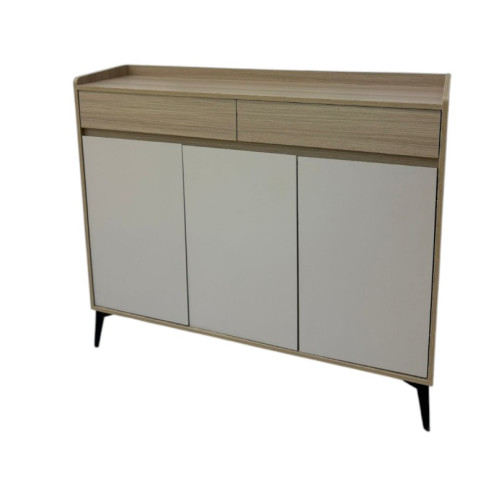 دولاب أحذية جزامة بتصميم مميز 100×32×120- بني و رمادي