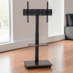 استاند شاشة مصنوع من الحديد متحرك بعدة اللون انيق