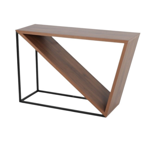 مدخل استقبال خشب باللون البني الانيق حديث 79x39x120سم