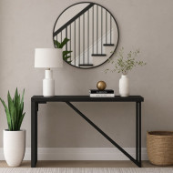 Black wooden console, 120x40x79 cm