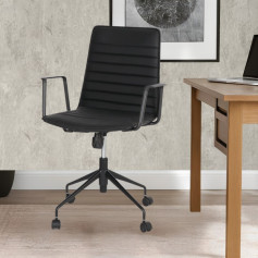 كرسي مكتبي دوار من الجلد الفاخر بعدة اللوان 