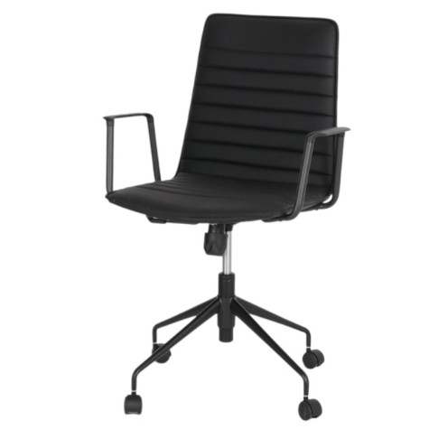 كرسي مكتبي دوار من الجلد الفاخر بعدة اللوان 