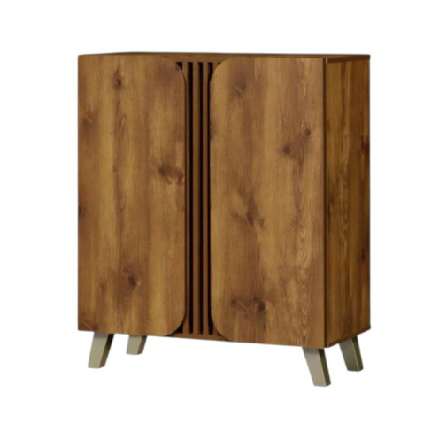 دولاب احذيه خشب ماليزي 2 باب 34-80-95 سم