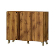 دولاب احذيه خشب ماليزي ثلاث ابواب 34-120-95 سم