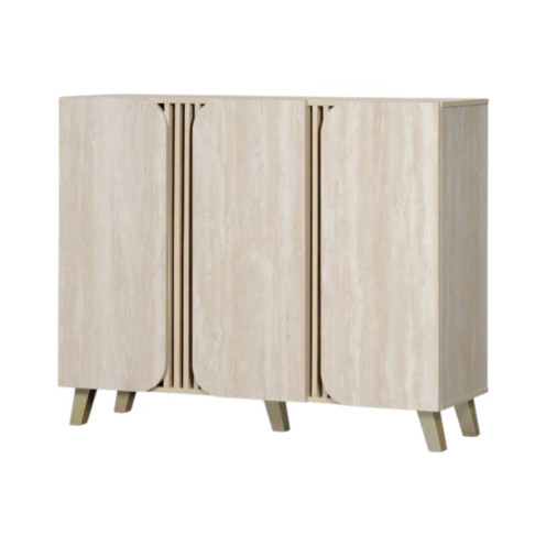 دولاب احذيه خشب ماليزي ثلاث ابواب 34-120-95 سم