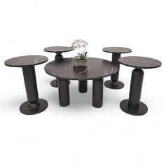 طقم طاولات قهوة 1+4 عصري وحديث بعدة اللوان 