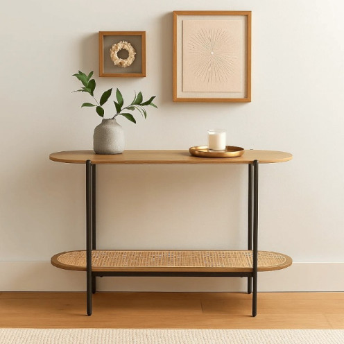 كونسول ، مدخل  خشب راتان بعدة اللوان 80-40-120سم