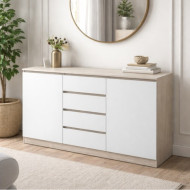 بوفية عصرية بتصميم أنيق مقاس 160*40*95 بعدة اللوان