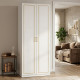 Luxurious and Modern 2-Door Wardrobe in White and Gold