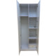 Luxurious and Modern 2-Door Wardrobe in White and Gold