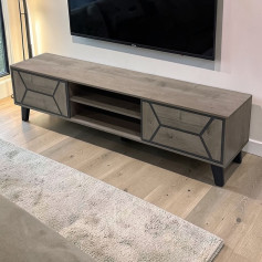 وحدة تلفزيون بلازما - 160×40 سم- حديث وعصري بعدة اللوان