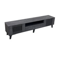 Plasma TV Stand - 200x40 cm - Modern Slatted Design in Multiple Colors
