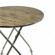 Folding table with glass top and sturdy metal frame 70*80 Folding table with glass top and sturdy metal frame 70*80