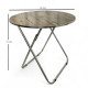 Folding table with glass top and sturdy metal frame 70*80 Folding table with glass top and sturdy metal frame 70*80