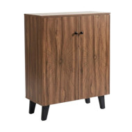 A stylish and modern two-door shoe cabinet measuring 98*80*35cm.