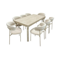 طاولة طعام 8 كراسي فخمة خشب - تضيف لمسة جميلة لصاله الطعام