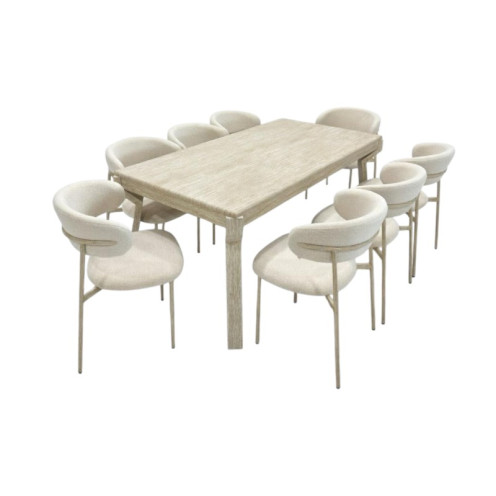 طاولة طعام 8 كراسي فخمة خشب - تضيف لمسة جميلة لصاله الطعام