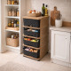 Small storage drawers, 4 drawers, for organizing vegetables, available in various colors.