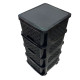 Small storage drawers, 4 drawers, for organizing vegetables, available in various colors.