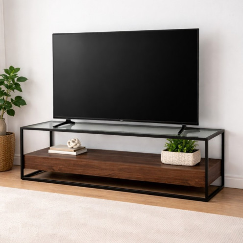 طاولة تلفزيون بلازما بتصميم مميز وعصري مقاس 180x40x45