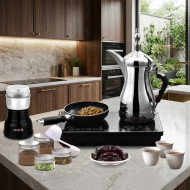 طقم متكامل دلة الخليج الفاخرة جميع المعدات لتحضير القهوة 