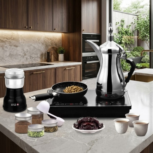 The complete luxury Gulf coffee set includes all the equipment for preparing coffee. Accessories: