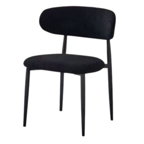 A unique and modern boucle chair in a variety of colors.